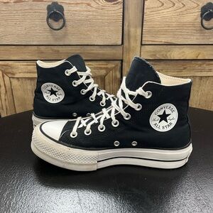 Converse All Star Lift Black Platform High-Top Sneakers Women’s Size 7